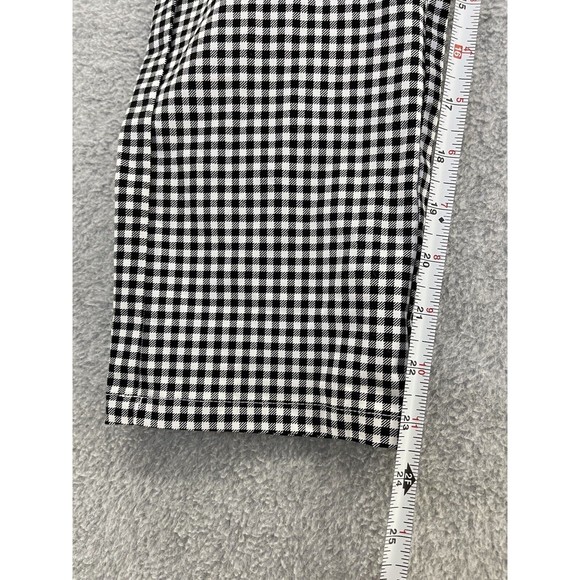 Cotton On Women's Sammi Capri Pants Size 2 Gingham Black White Veronica Check - Picture 7 of 12